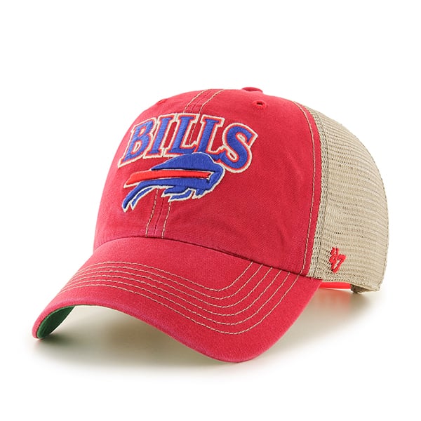 Buffalo Bills Tuscaloosa Clean Up Vintage Red 47 Brand Adjustable Hat