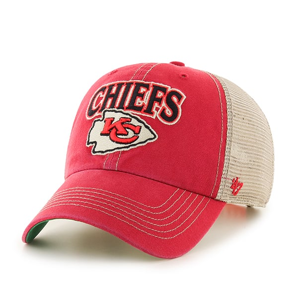 Kansas City Chiefs Tuscaloosa Clean Up Vintage Red 47 Brand Adjustable Hat