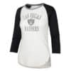 Las Vegas Raiders Women's 47 Brand Sandstone Raglan Tee