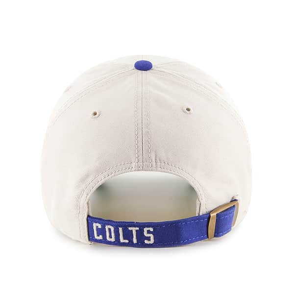 Indianapolis Colts Horseshoe Clean Up Natural 47 Brand Adjustable Hat - Image 2