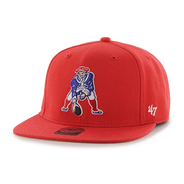 New England Patriots Super Shot Captain Torch Red 47 Brand Adjustable Hat