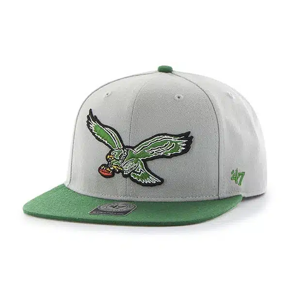 Philadelphia Eagles Super Shot Two Tone Captain Gray 47 Brand Adjustable Hat - Image 3