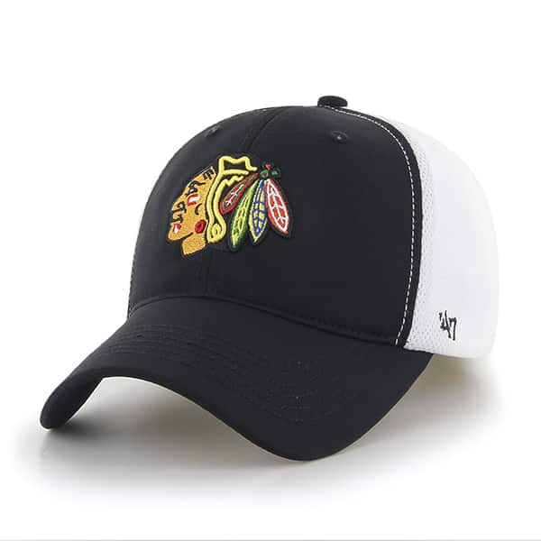 Chicago Blackhawks Draft Day Closer Black 47 Brand Stretch Fit Hat