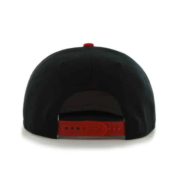 New Jersey Devils Sure Shot Two Tone Captain Black 47 Brand Adjustable Hat - Image 2