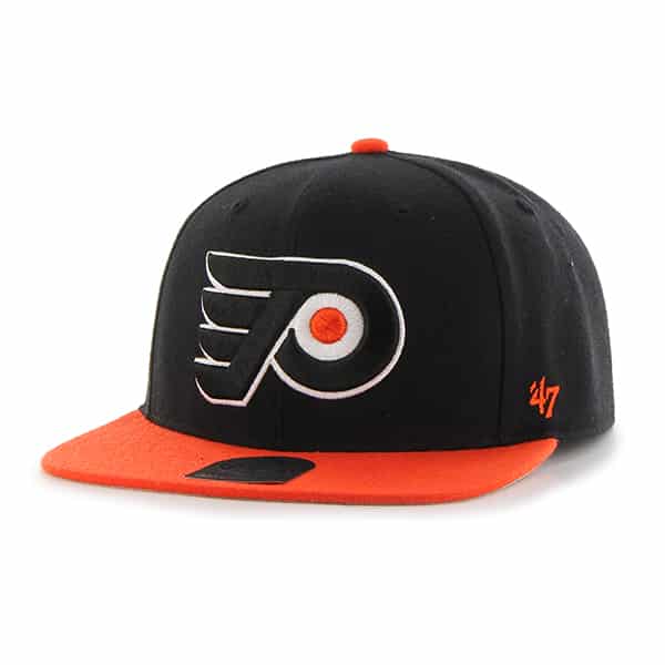 Philadelphia Flyers Sure Shot Two Tone Captain Black 47 Brand Adjustable Hat