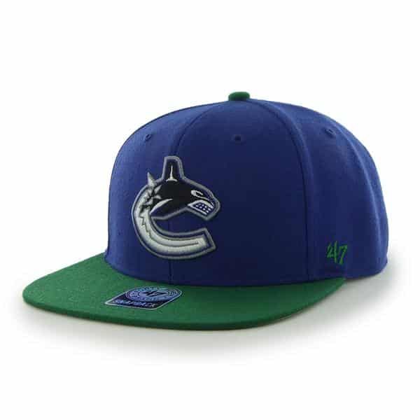 Vancouver Canucks Sure Shot Two Tone Captain Royal 47 Brand Adjustable Hat