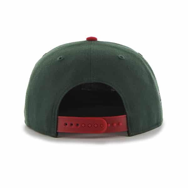 Minnesota Wild Sure Shot Two Tone Captain Dark Green 47 Brand Adjustable Hat - Image 2