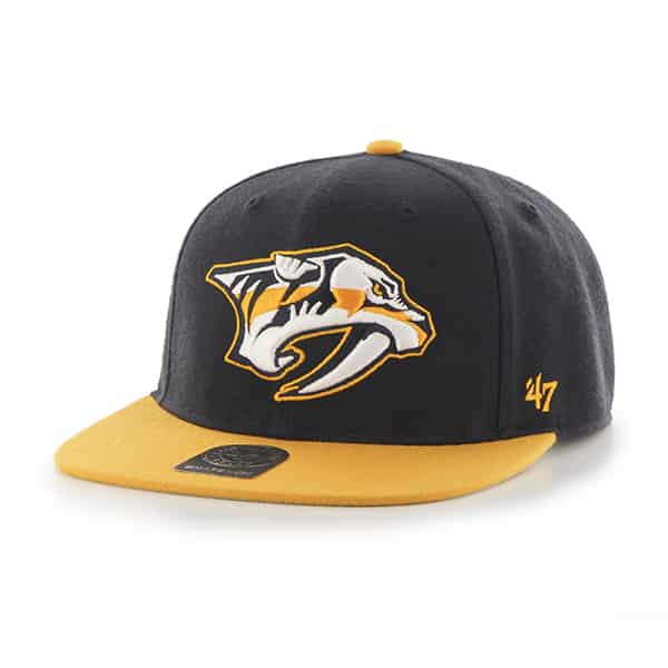 Nashville Predators Sure Shot Two Tone Captain Navy 47 Brand Adjustable Hat