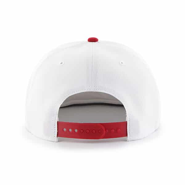 Chicago Blackhawks Sure Shot Two Tone Captain White 47 Brand Adjustable Hat - Image 2