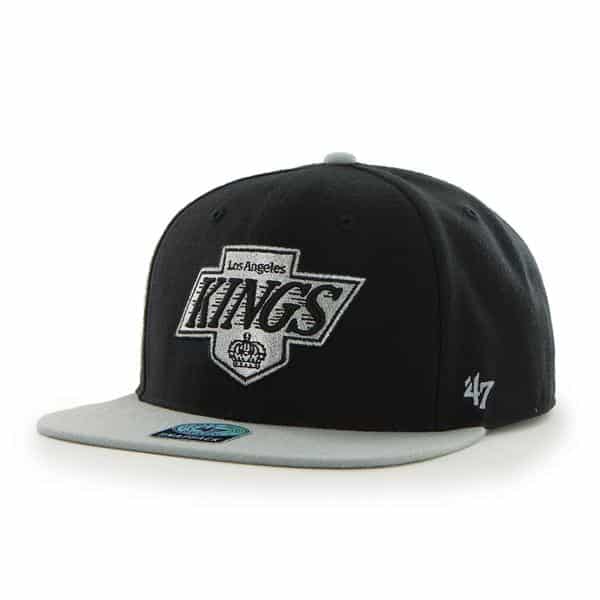 Los Angeles Kings Sure Shot Two Tone Captain Black 47 Brand Adjustable Hat