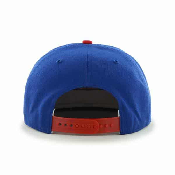New York Rangers Sure Shot Two Tone Captain Royal 47 Brand Adjustable Hat - Image 2