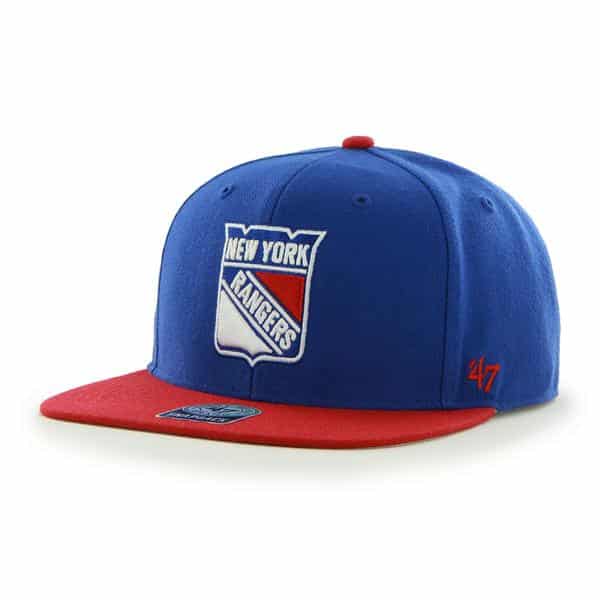 New York Rangers Sure Shot Two Tone Captain Royal 47 Brand Adjustable Hat