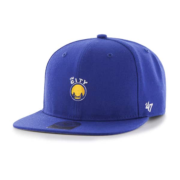 Golden State Warriors Centerfield Captain Royal 47 Brand Adjustable Hat