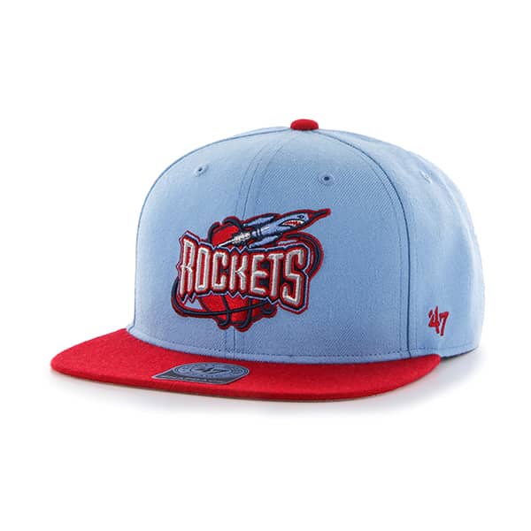 Houston Rockets No Shot Two Tone Captain Periwinkle 47 Brand Adjustable Hat