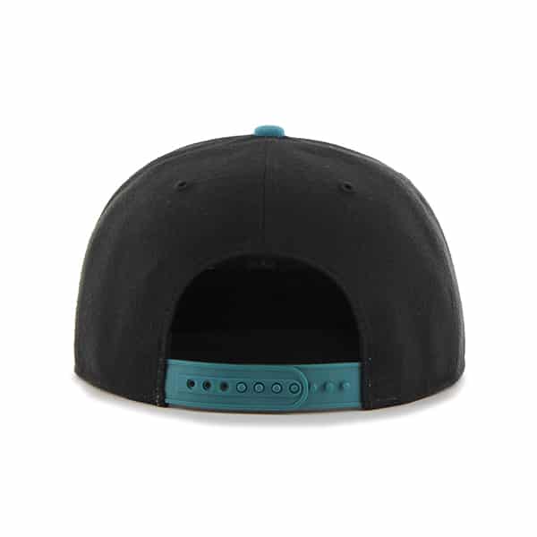 San Antonio Spurs No Shot Two Tone Captain Black 47 Brand Adjustable Hat - Image 2