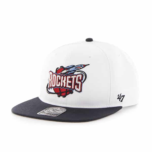 Houston Rockets Sure Shot Two Tone Captain White 47 Brand Adjustable Hat