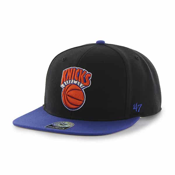 New York Knicks Sure Shot Two Tone Captain Black 47 Brand Adjustable Hat