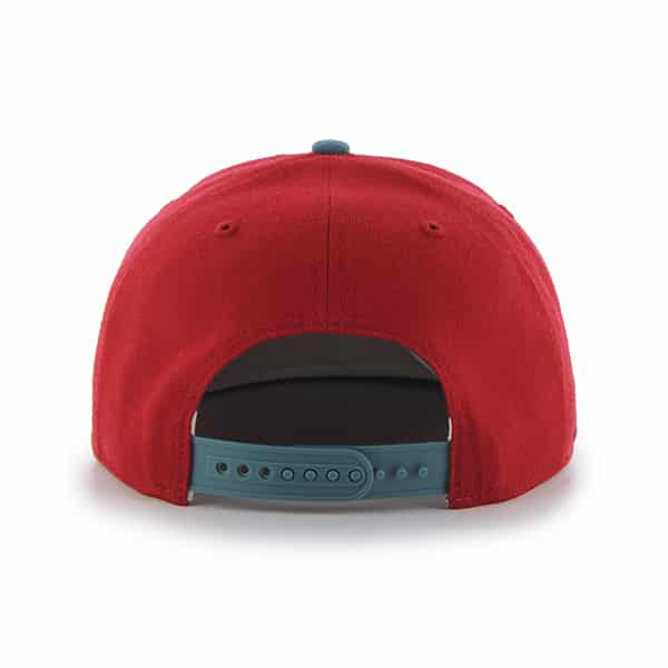Memphis Grizzlies Sure Shot Two Tone Captain Red 47 Brand Adjustable Hat - Image 2