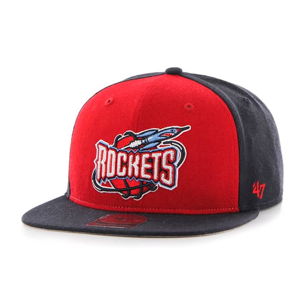 Houston Rockets Sure Shot Accent Captain Navy 47 Brand Adjustable Hat
