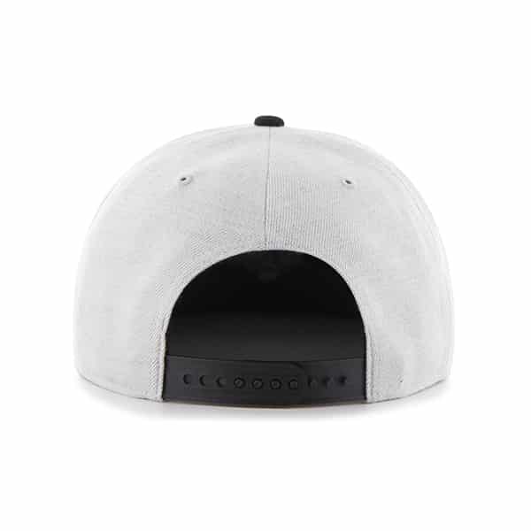 Detroit Pistons Wrist Shot Two Tone Neon Captain Gray 47 Brand Adjustable Hat - Image 2