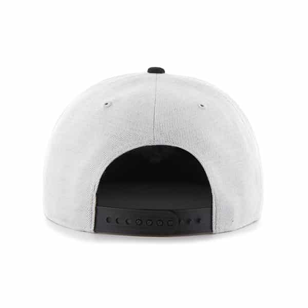 Los Angeles Lakers Wrist Shot Two Tone Neon Captain Gray 47 Brand Adjustable Hat - Image 2