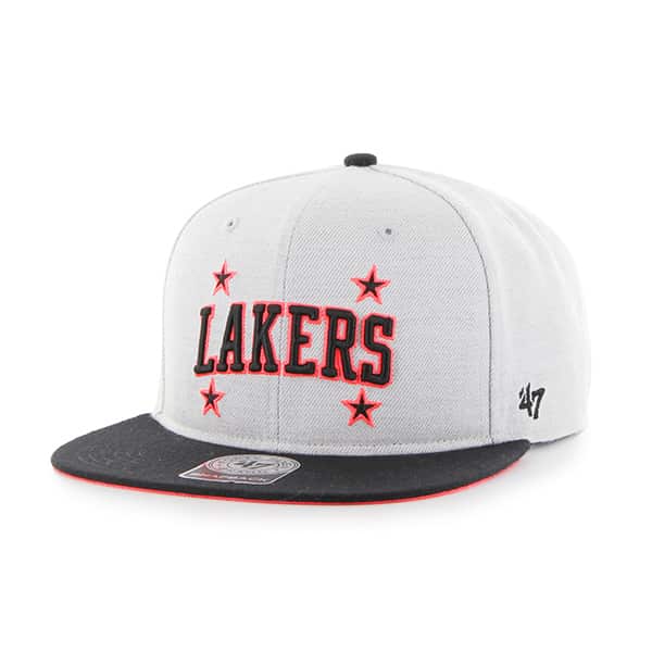 Los Angeles Lakers Wrist Shot Two Tone Neon Captain Gray 47 Brand Adjustable Hat