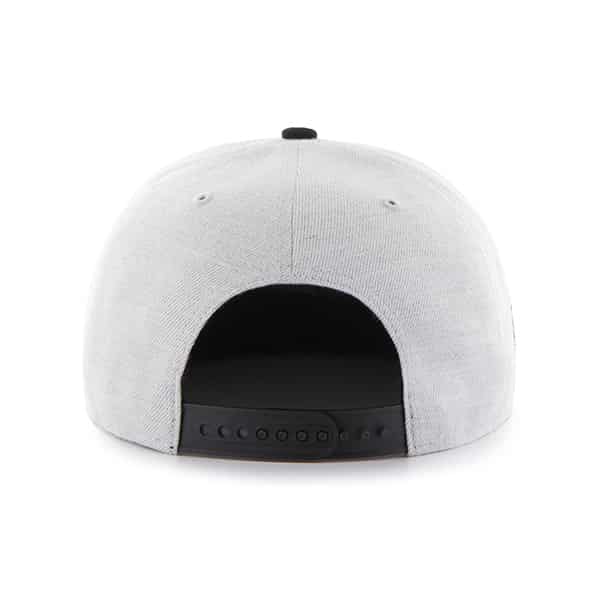 New York Knicks Wrist Shot Two Tone Neon Captain Gray 47 Brand Adjustable Hat - Image 2