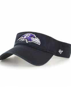 Baltimore Ravens 47 Brand Black VISOR Adjustable Hat
