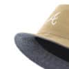 Atlanta Braves 47 Brand Khaki Chambray Ballpark Bucket Hat - Image 2
