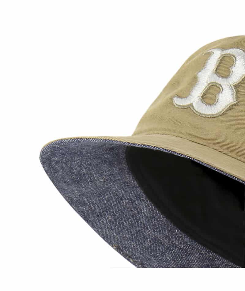 Boston Red Sox 47 Brand Khaki Chambray Ballpark Bucket Hat - Image 2