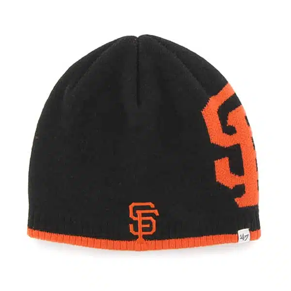 San Francisco Giants Peaks Beanie Black 47 Brand Hat