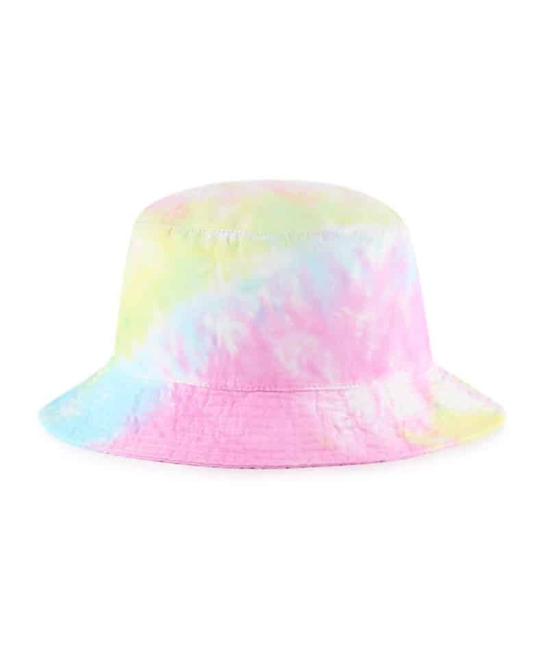 New York Yankees 47 Brand White Tie Dye Truckin Bucket Hat - Image 2