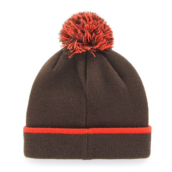 Cleveland Browns Baraka Cuff Knit Brown 47 Brand Hat - Image 2