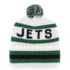 New York Jets 47 Brand Bering White Cuff Knit Hat - Image 2
