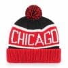 Chicago Bulls 47 Brand Black Red Calgary Cuff Knit Hat - Image 2