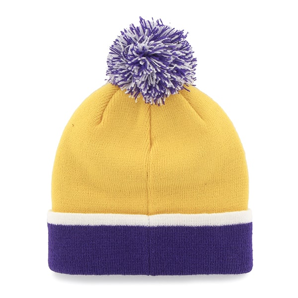 Los Angeles Lakers Baraka Two Tone Cuff Knit Yellow Gold 47 Brand Hat - Image 2