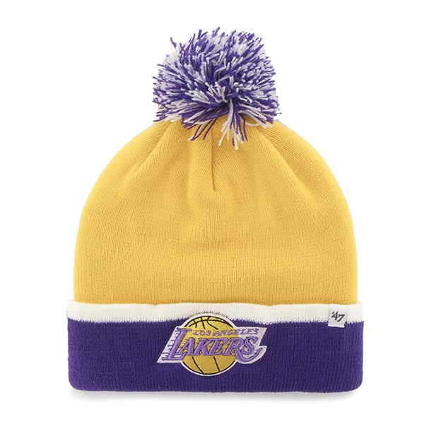Los Angeles Lakers Baraka Two Tone Cuff Knit Yellow Gold 47 Brand Hat