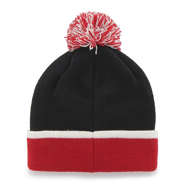 Philadelphia 76ers Baraka Two Tone Cuff Knit Black 47 Brand Hat - Image 2
