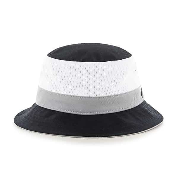 San Antonio Spurs Double Line Bucket Black 47 Brand Hat - Image 2
