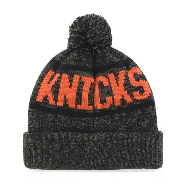 New York Knicks Northmont Cuff Knit Charcoal 47 Brand Hat - Image 2