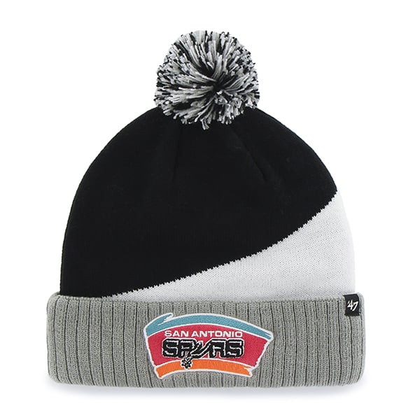 San Antonio Spurs Rockhead Cuff Knit Black 47 Brand Hat