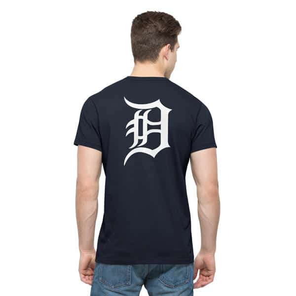 Detroit Tigers Men's 47 Brand Navy Crosstown T-Shirt Tee - Image 2