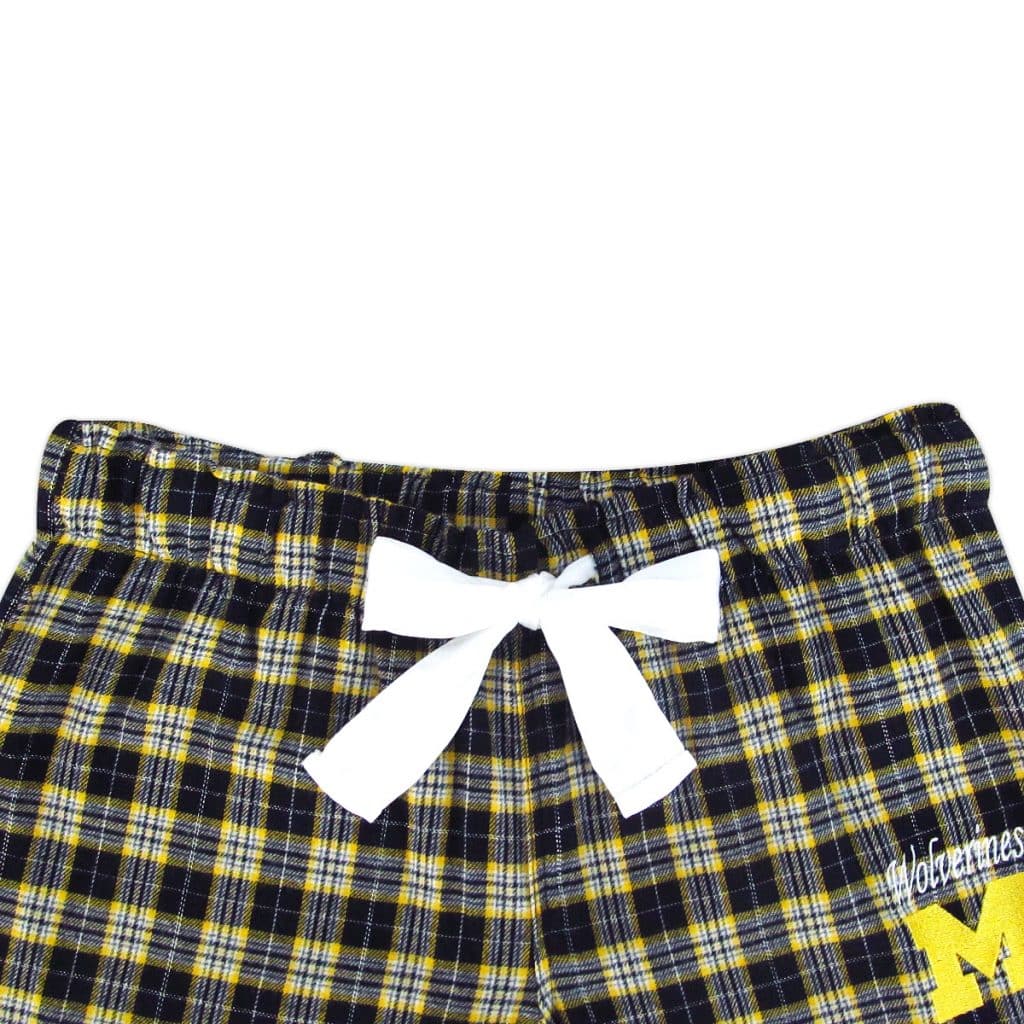 Michigan Wolverines Ovation Womens Flannel Pajama Pants - Image 2