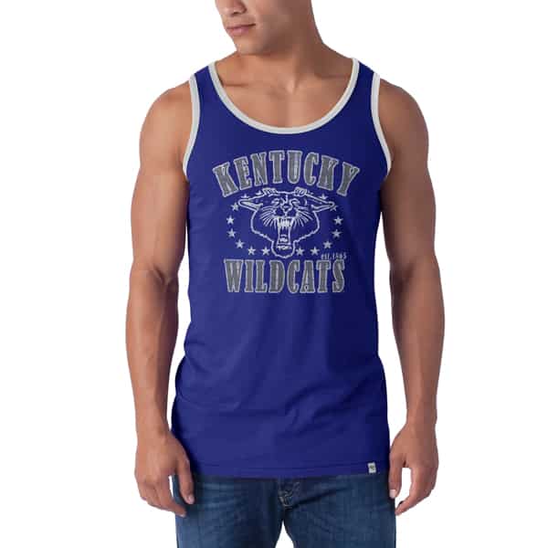 Kentucky Wildcats Till-Dawn Tank Top Mens Booster Blue 47 Brand
