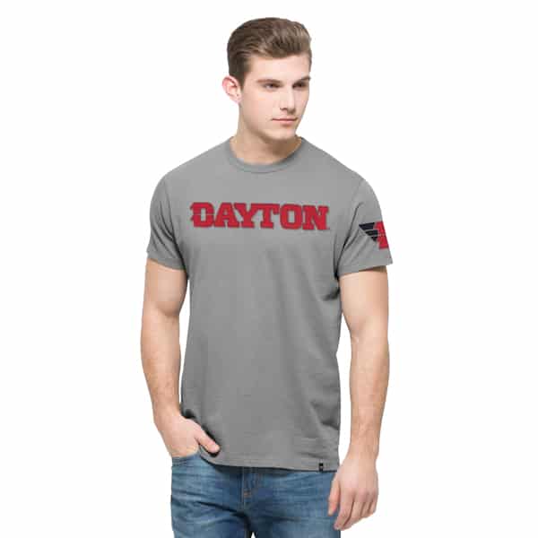 Dayton Flyers Fieldhouse T-Shirt Mens Wolf Grey 47 Brand