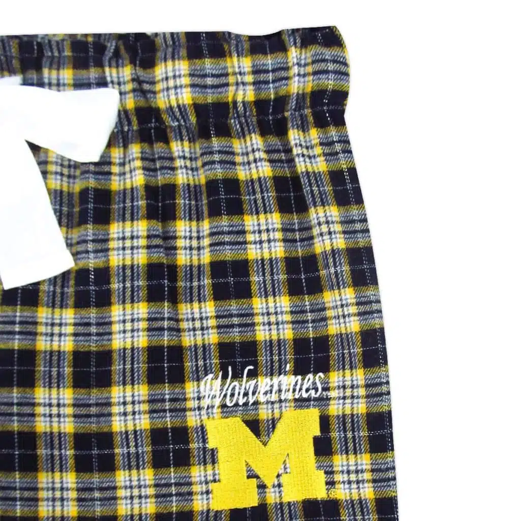 Michigan Wolverines Ovation Womens Flannel Pajama Pants - Image 3