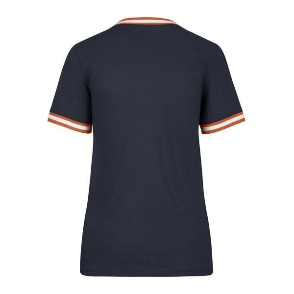 Detroit Tigers Women's 47 Brand Navy Viper V-Neck T-Shirt Tee - Image 2