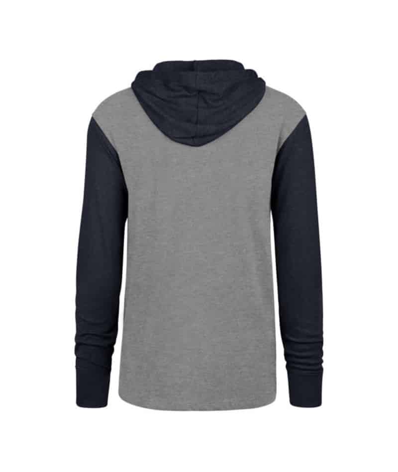 Minnesota Twins Men's 47 Brand Gray Long Sleeve Pullover Hoodie T-Shirt Tee - Image 2