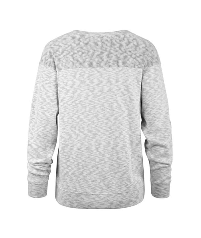 Philadelphia Eagles Women's 47 Brand Classic White Wash Script Crew Long Sleeve Pullover - Image 2