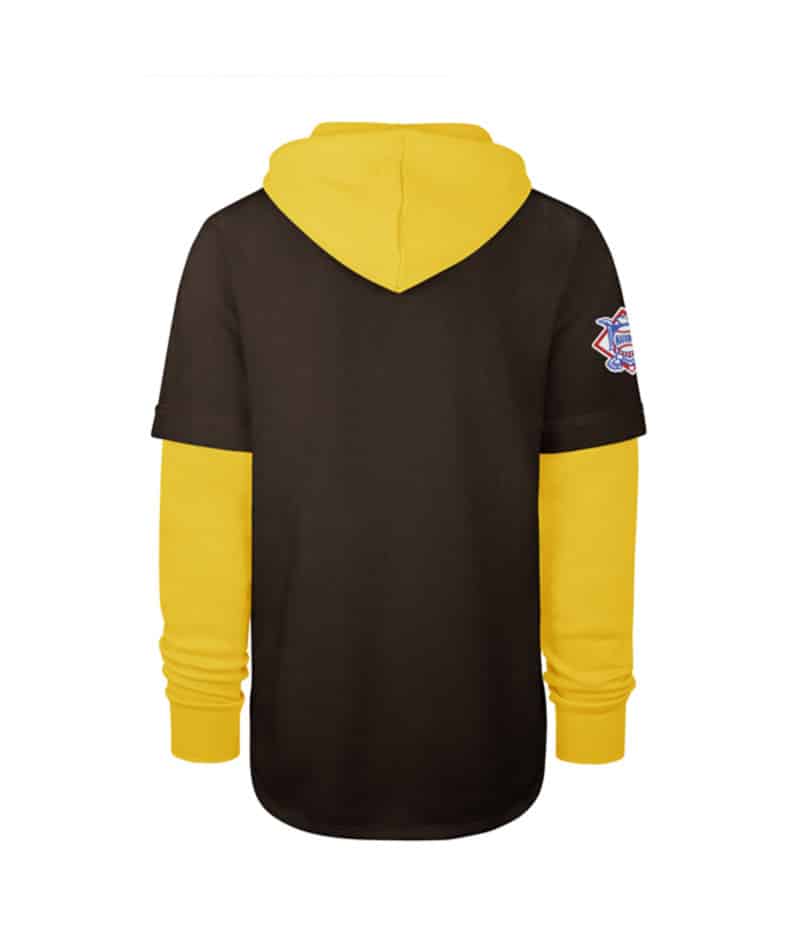 San Diego Padres Men's 47 Brand Brown Shortstop Pullover Hoodie - Image 2